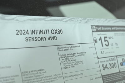 2024 INFINITI QX80 Sensory