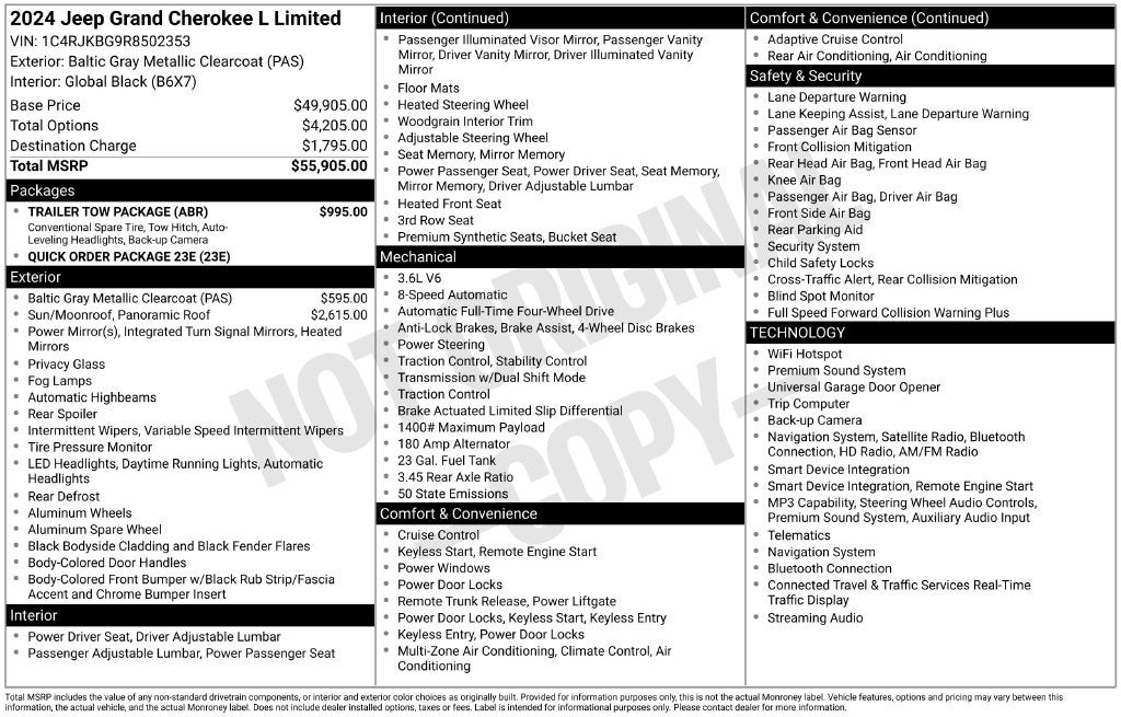 2024 Jeep Grand Cherokee L Limited