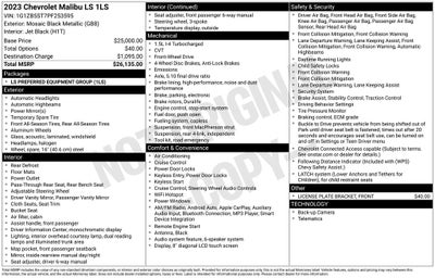 2023 Chevrolet Malibu LS 1LS