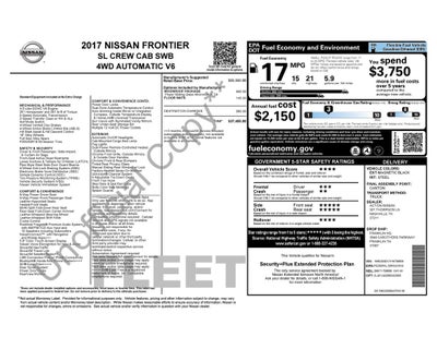 2017 Nissan Frontier SL