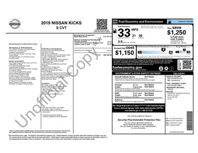 2019 Nissan Kicks S