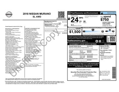 2018 Nissan Murano SL