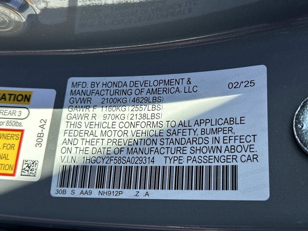 2025 Honda Accord Hybrid Sport