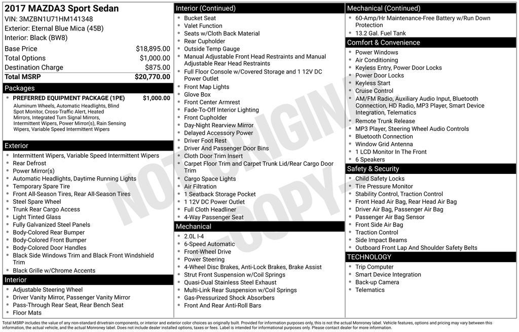 2017 Mazda Mazda3 Sport