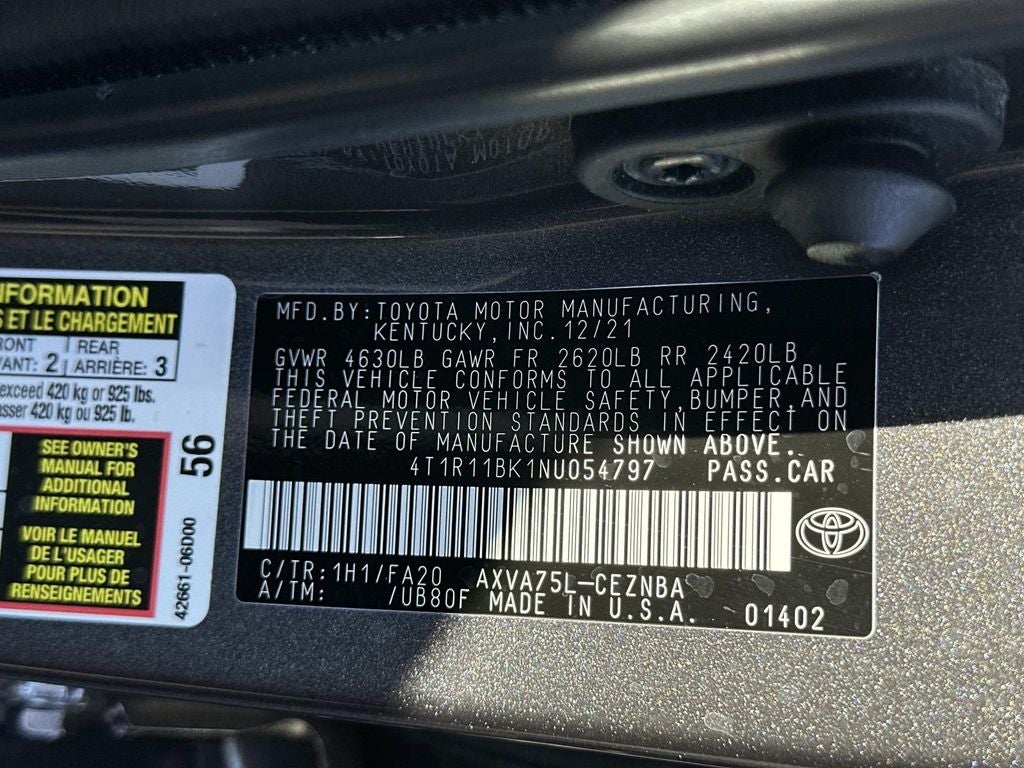 2022 Toyota Camry LE