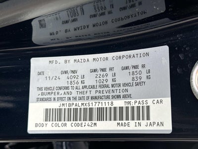 2025 Mazda Mazda3 2.5 S Preferred Package