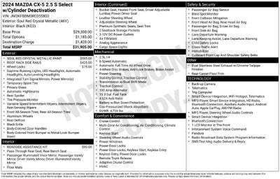2024 Mazda Mazda CX-5 2.5 S Select Package
