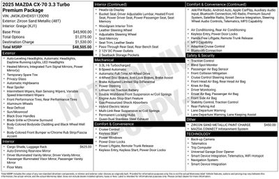 2025 Mazda Mazda CX-70 3.3 Turbo Premium