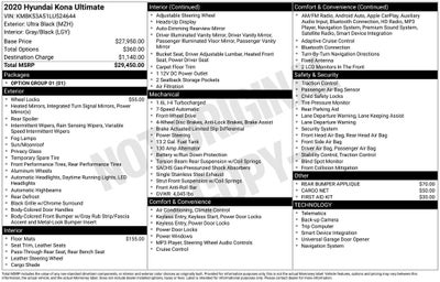 2020 Hyundai Kona Ultimate