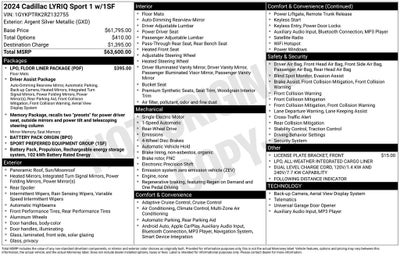 2024 Cadillac LYRIQ Sport