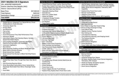 2021 Mazda Mazda CX-5 Signature