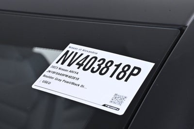 2023 Nissan Ariya VENTURE+ EV Certified