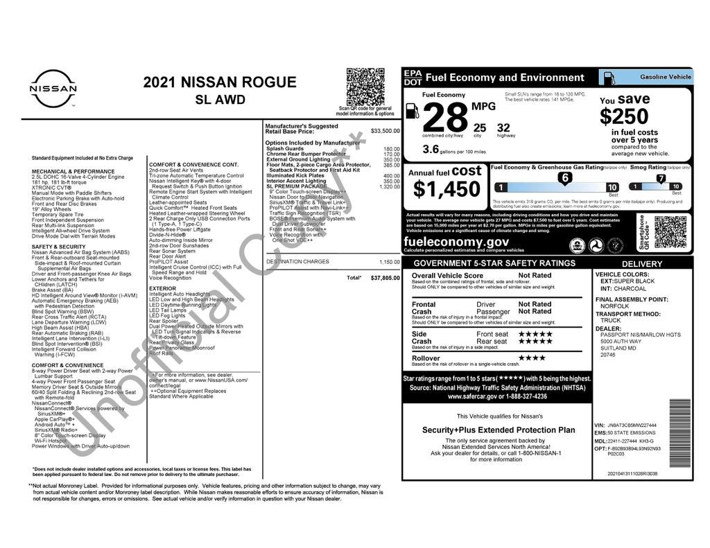 2021 Nissan Rogue SL Premium
