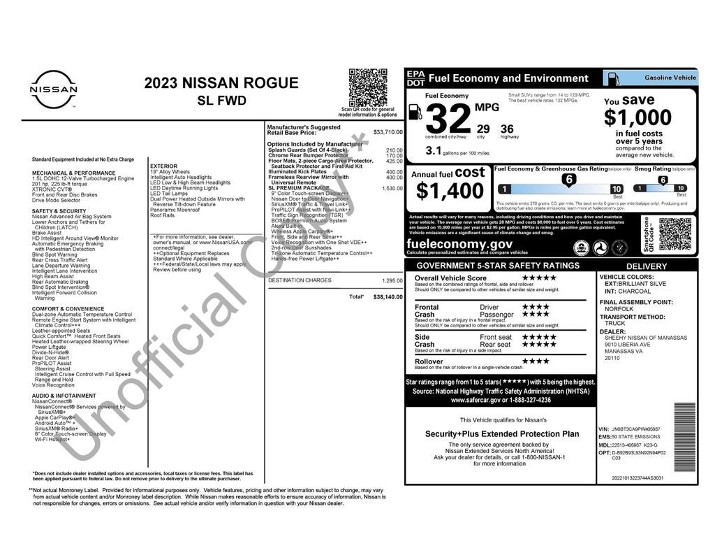 2023 Nissan Rogue SL Nissan Certified