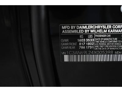 2004 Chrysler Crossfire 2dr Cpe