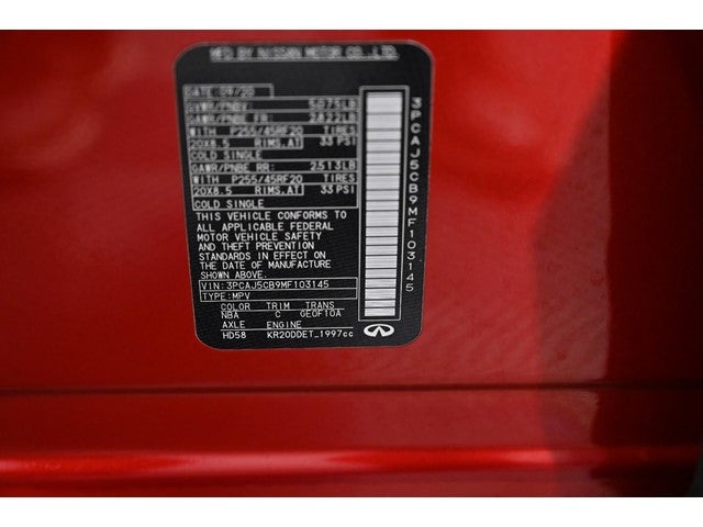 2021 INFINITI QX50 SENSORY