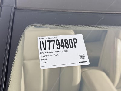 2012 Mercedes-Benz Gl-Class GL 550