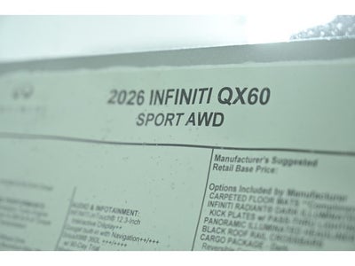 2026 INFINITI QX60 SPORT
