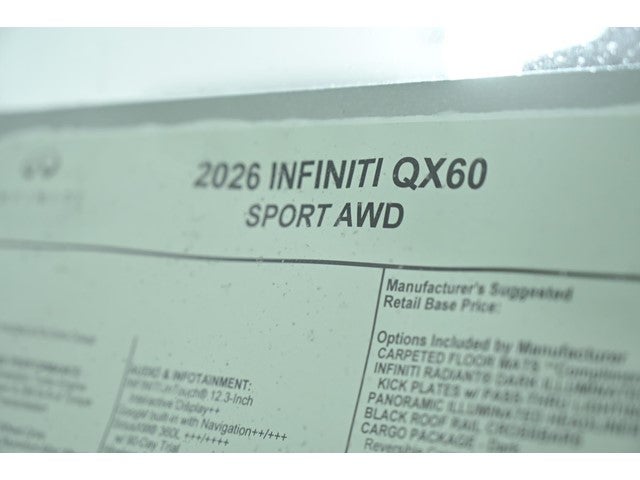 2026 INFINITI QX60 SPORT