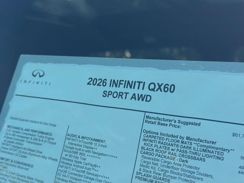 2026 INFINITI QX60 SPORT