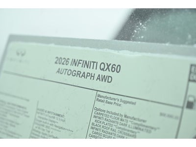 2026 INFINITI QX60 AUTOGRAPH