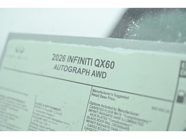 2026 INFINITI QX60 AUTOGRAPH