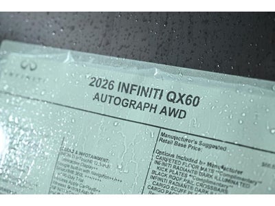 2026 INFINITI QX60 AUTOGRAPH