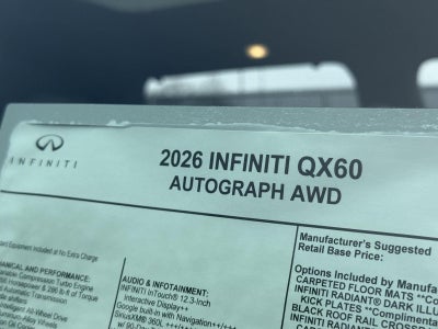 2026 INFINITI QX60 AUTOGRAPH