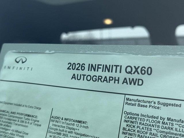 2026 INFINITI QX60 AUTOGRAPH