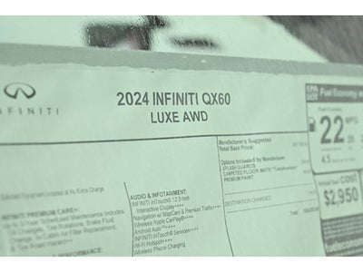 2024 INFINITI QX60 LUXE