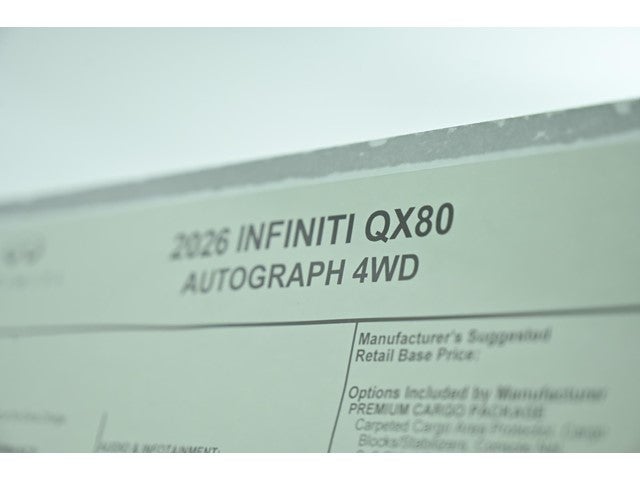 2026 INFINITI QX80 AUTOGRAPH