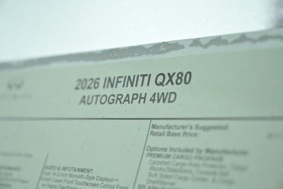 2026 INFINITI QX80 AUTOGRAPH