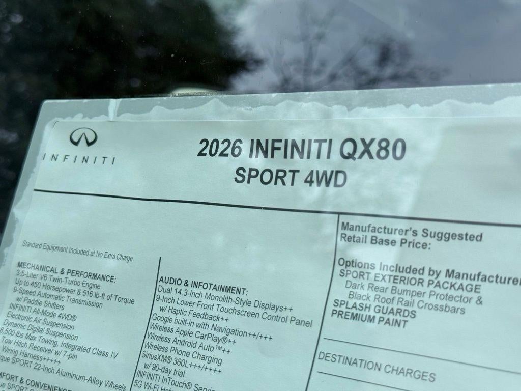 2026 INFINITI QX80 SPORT