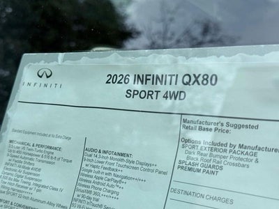 2026 INFINITI QX80 SPORT