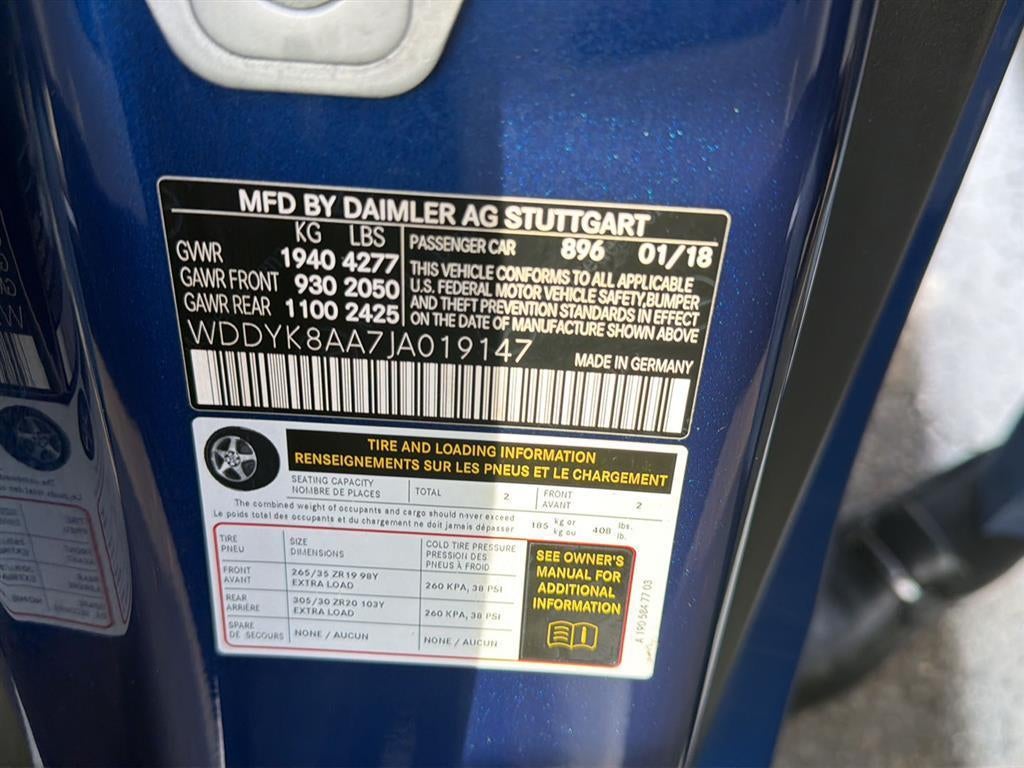 2018 Mercedes-Benz AMG® GT AMG® GT C