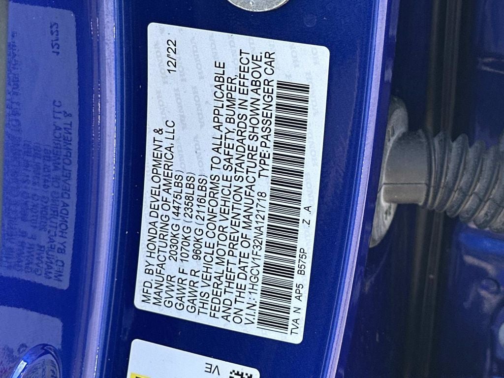 2022 Honda Accord Sport