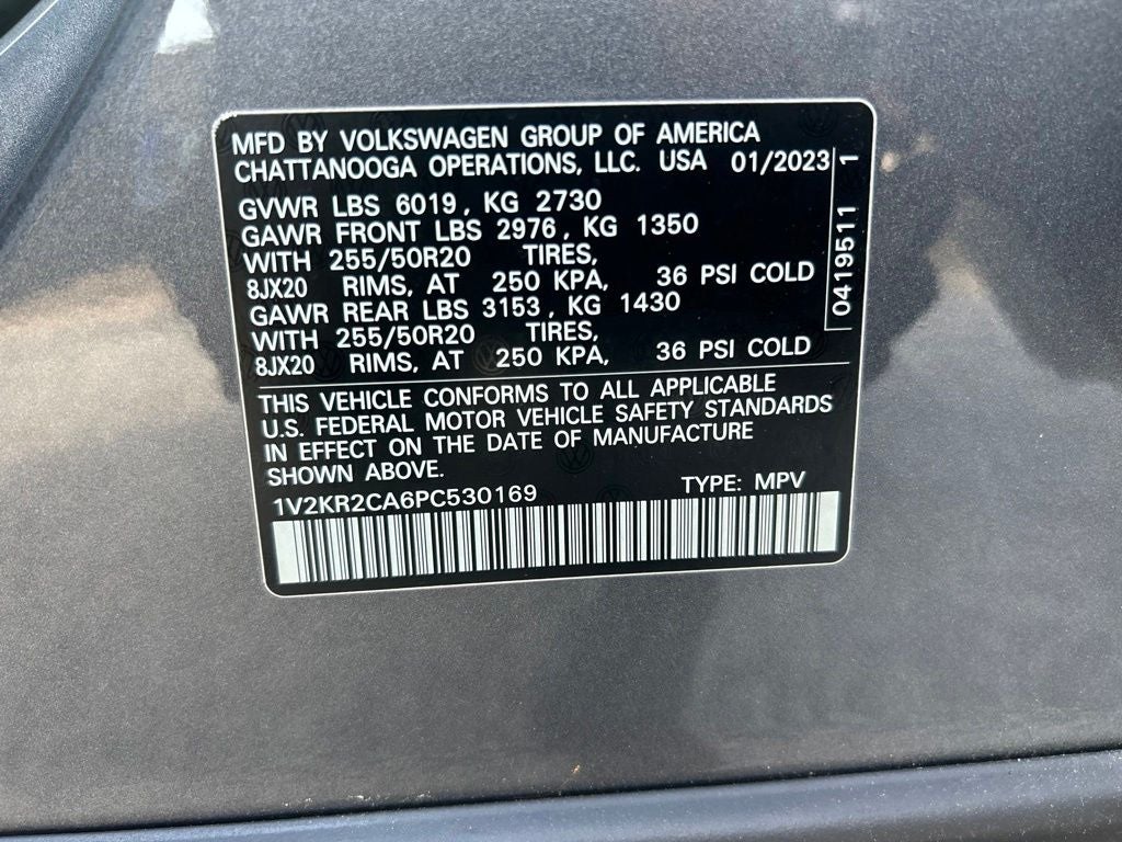 2023 Volkswagen Atlas 3.6L V6 SE w/Technology