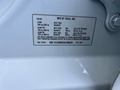 2020 Tesla Model Y Long Range DUAL MOTOR