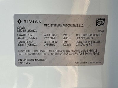 2023 Rivian R1S Launch Edition