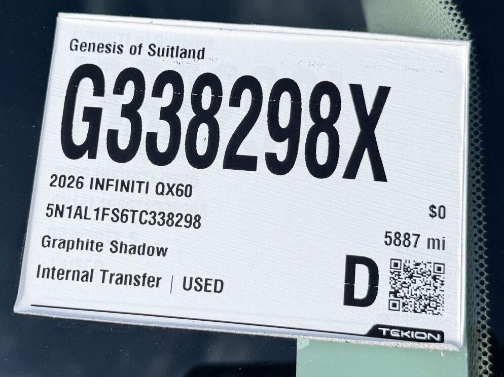 2026 INFINITI QX60 LUXE
