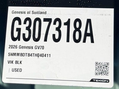 2026 Genesis GV70 2.5T Advanced