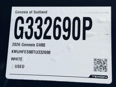 2026 Genesis GV80 2.5T