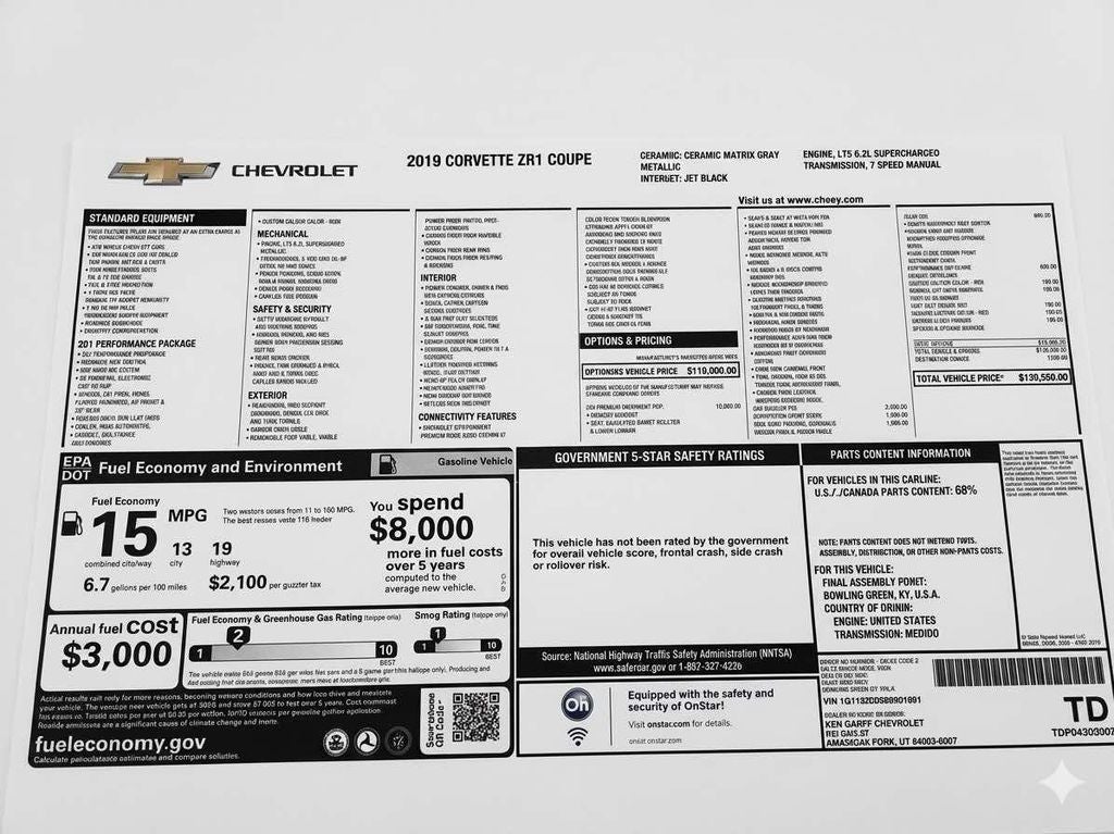 2019 Chevrolet Corvette ZR1