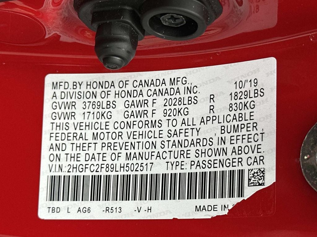 2020 Honda Civic Sport