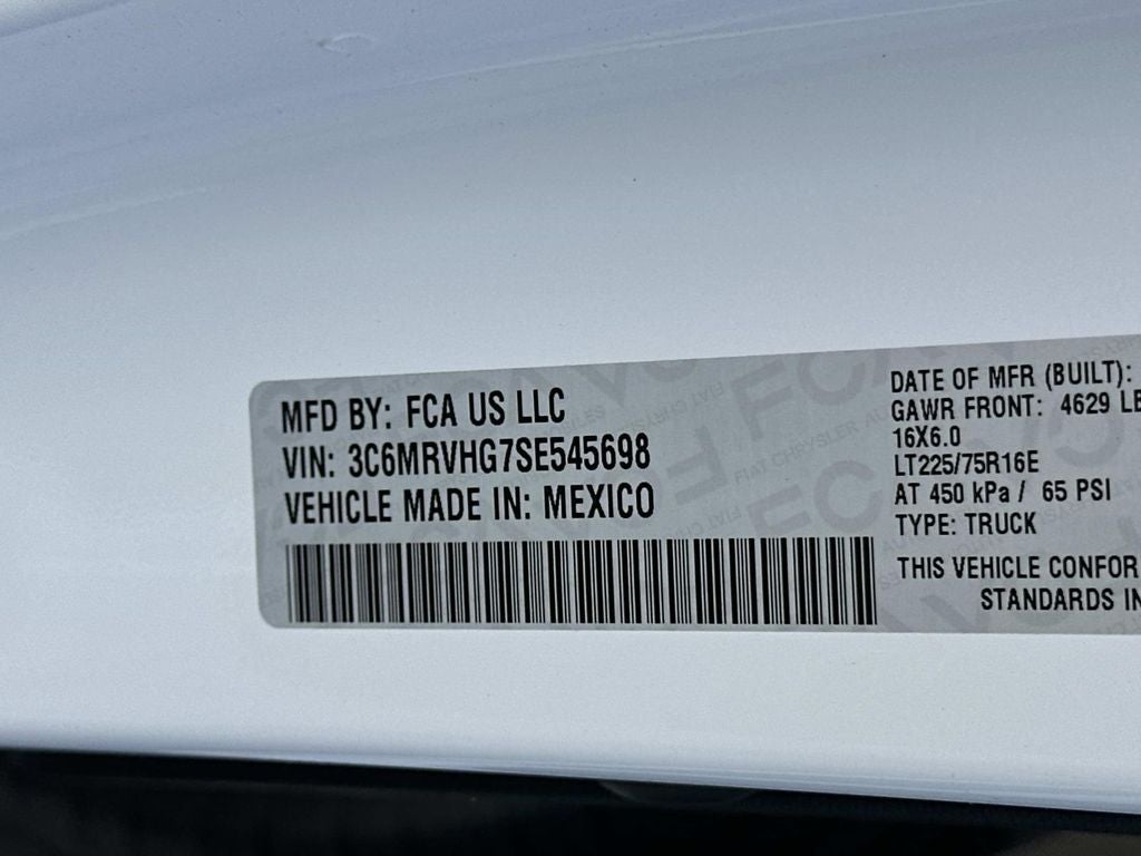 2025 RAM ProMaster 3500 High Roof