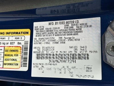 2017 Ford Fusion S