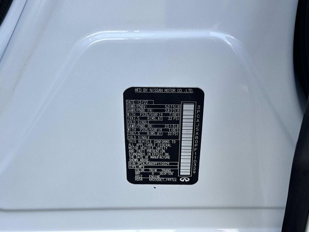 2023 INFINITI QX50 PURE