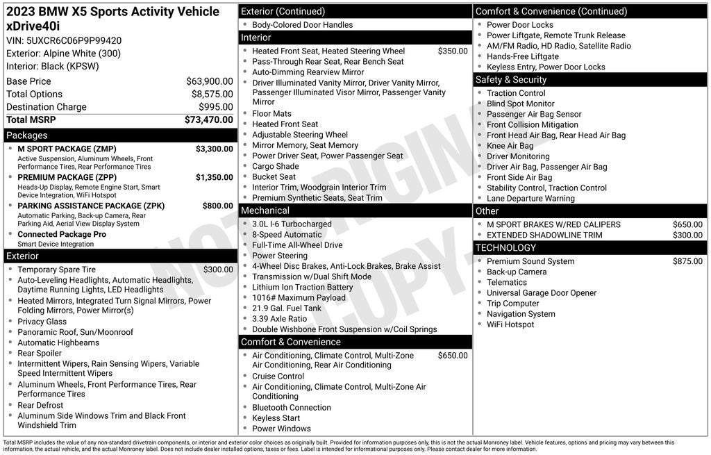 2023 BMW X5 xDrive40i