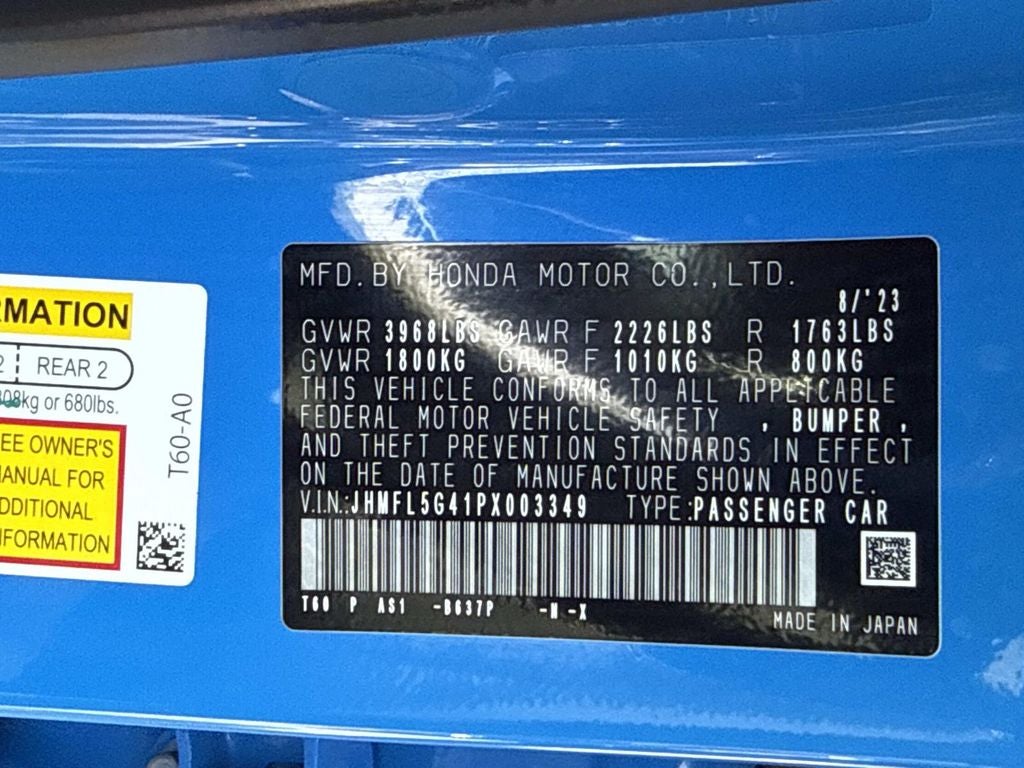 2023 Honda Civic Type R Manual