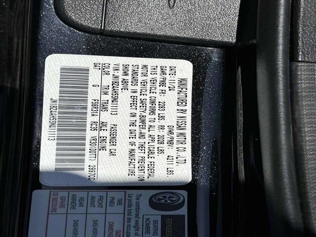 2025 Nissan Z Sport